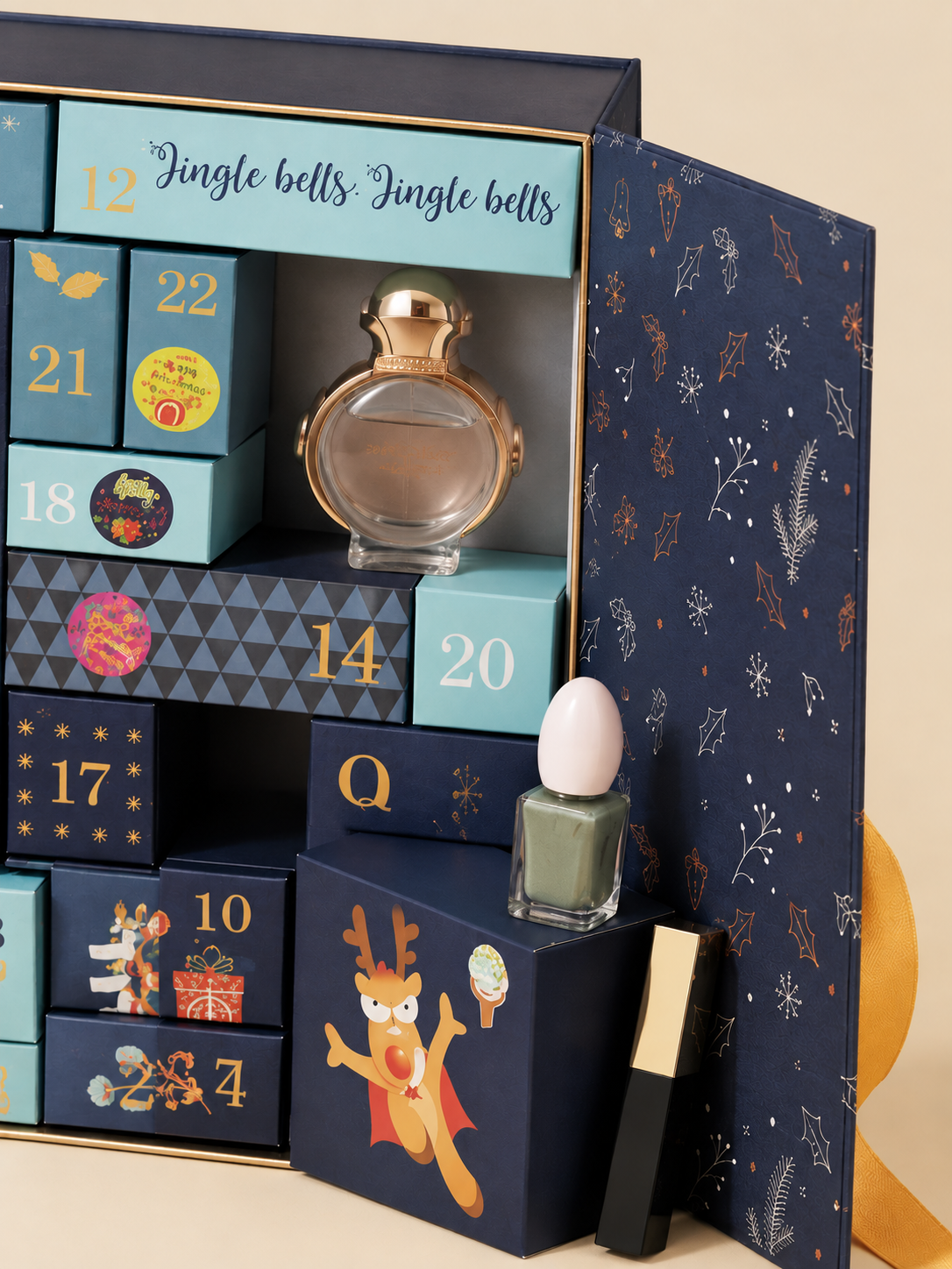 Ribbon Gatefold Advent Calendar Box