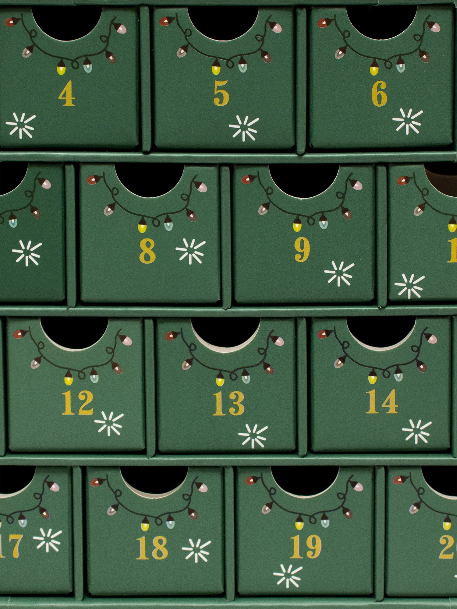Christmas Tree Drawer Advent Calendar Boxes