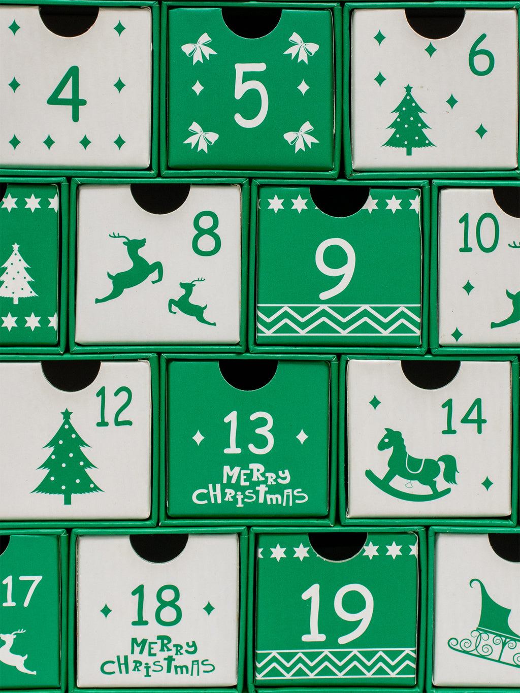 Christmas Tree Drawer Advent Calendar Boxes