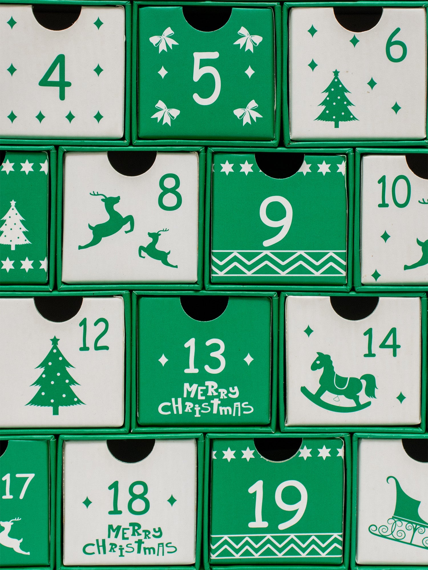 Christmas Tree Drawer Advent Calendar Boxes