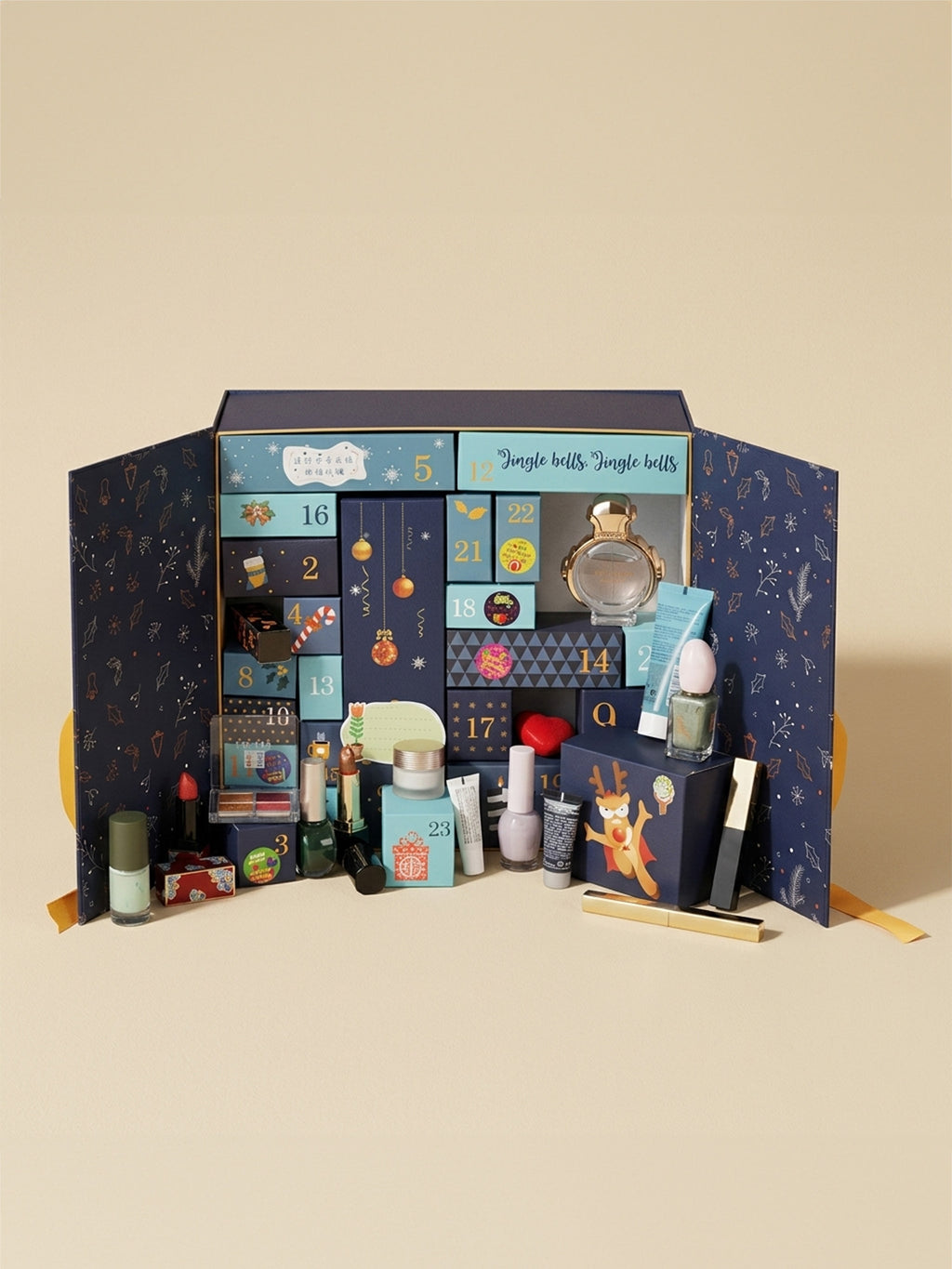 Ribbon Gatefold Advent Calendar Box