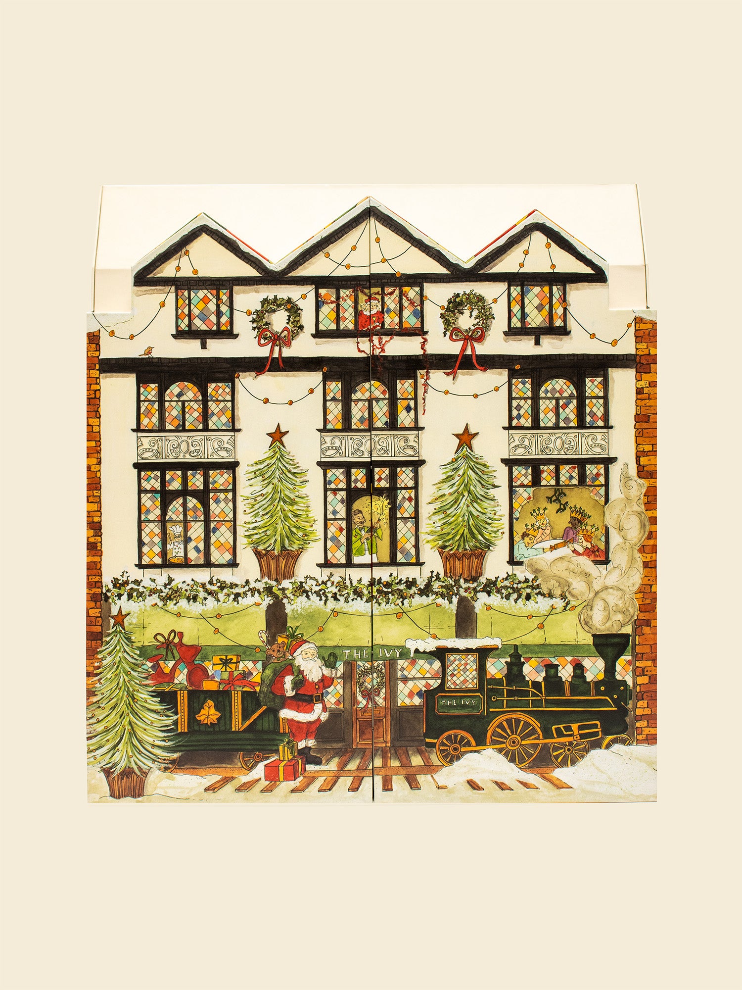 Santa House Shape Advent Calendar Boxes