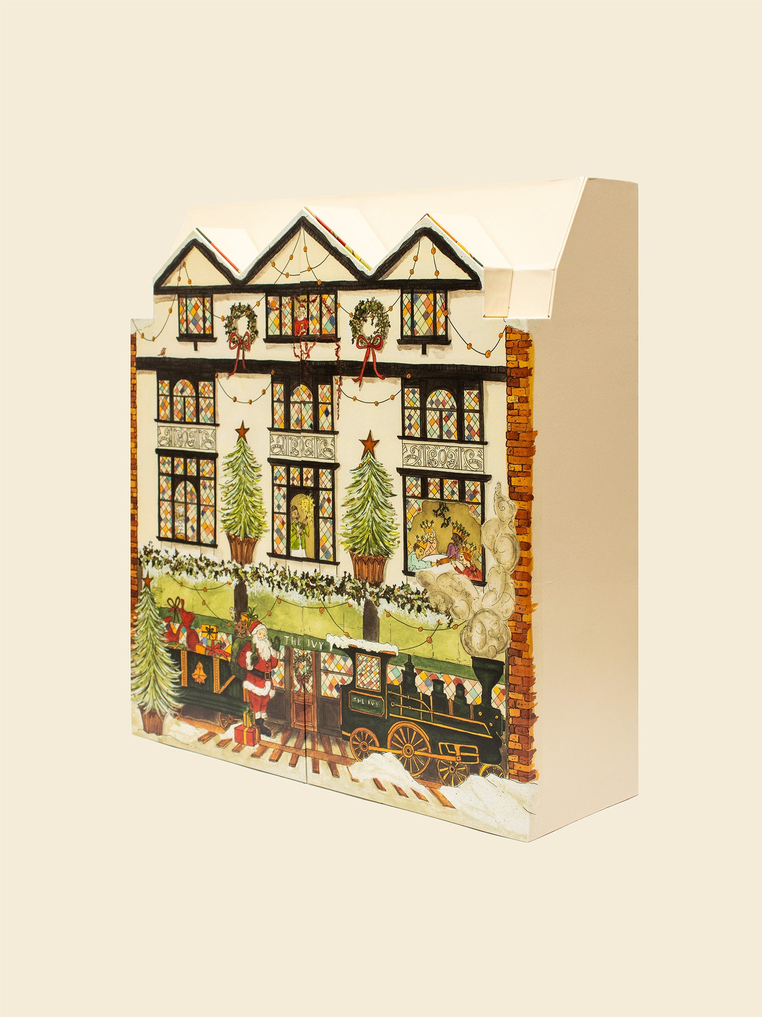 Santa House Shape Advent Calendar Boxes