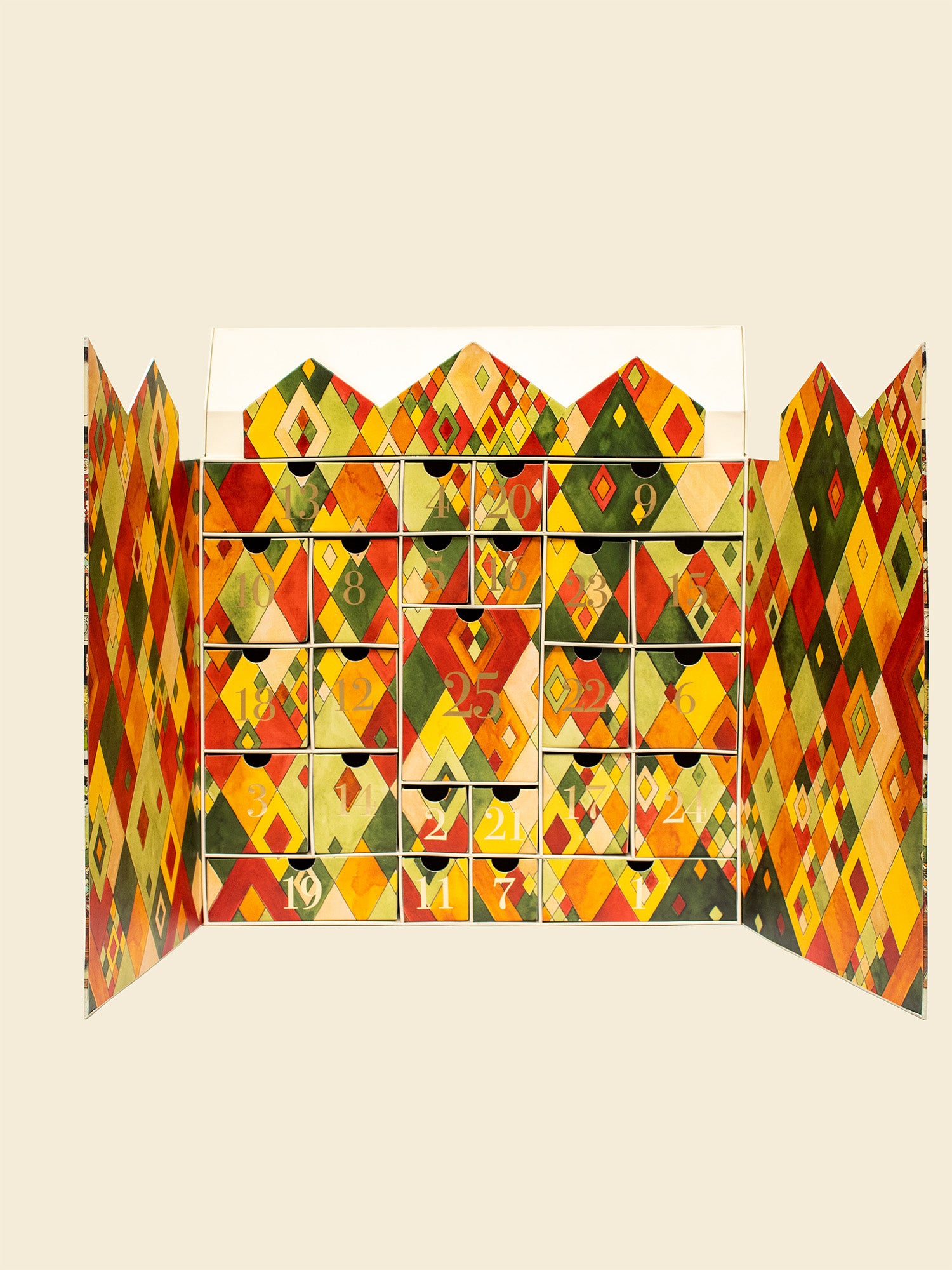 Santa House Shape Advent Calendar Boxes