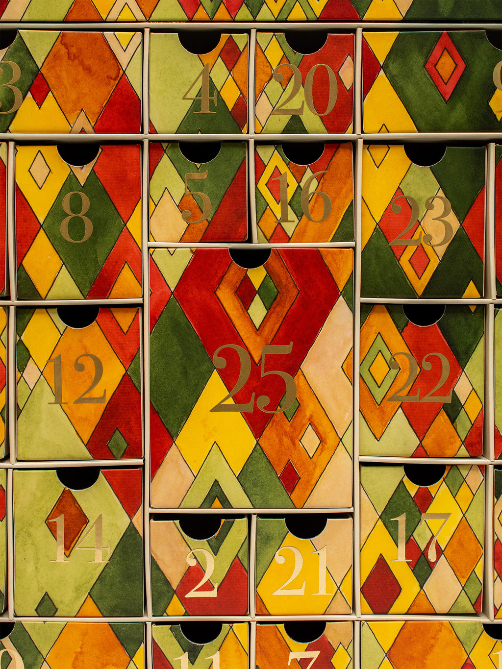Santa House Shape Advent Calendar Boxes