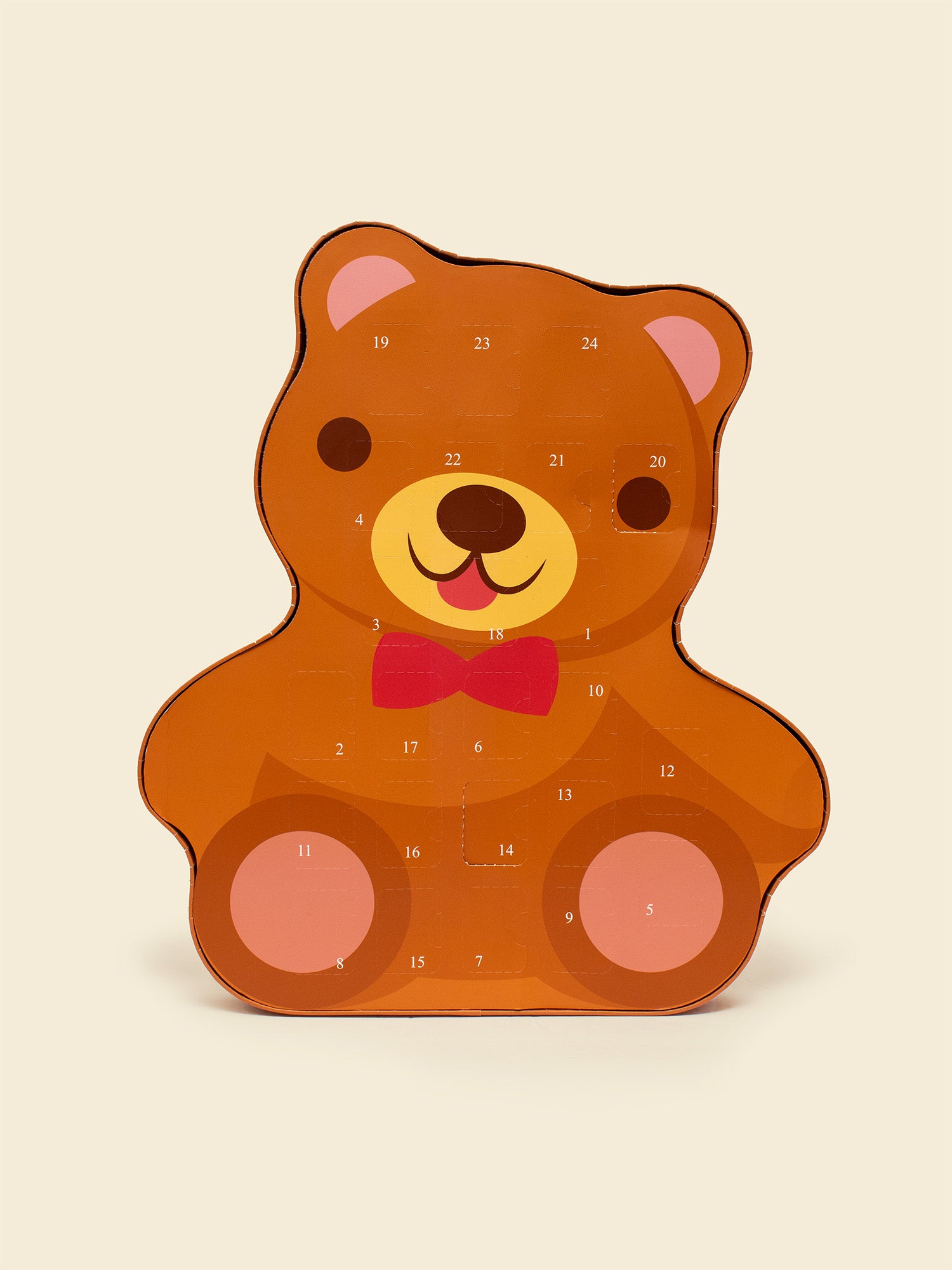 Teddy Bear Perforated Paperboard Advent Calendar