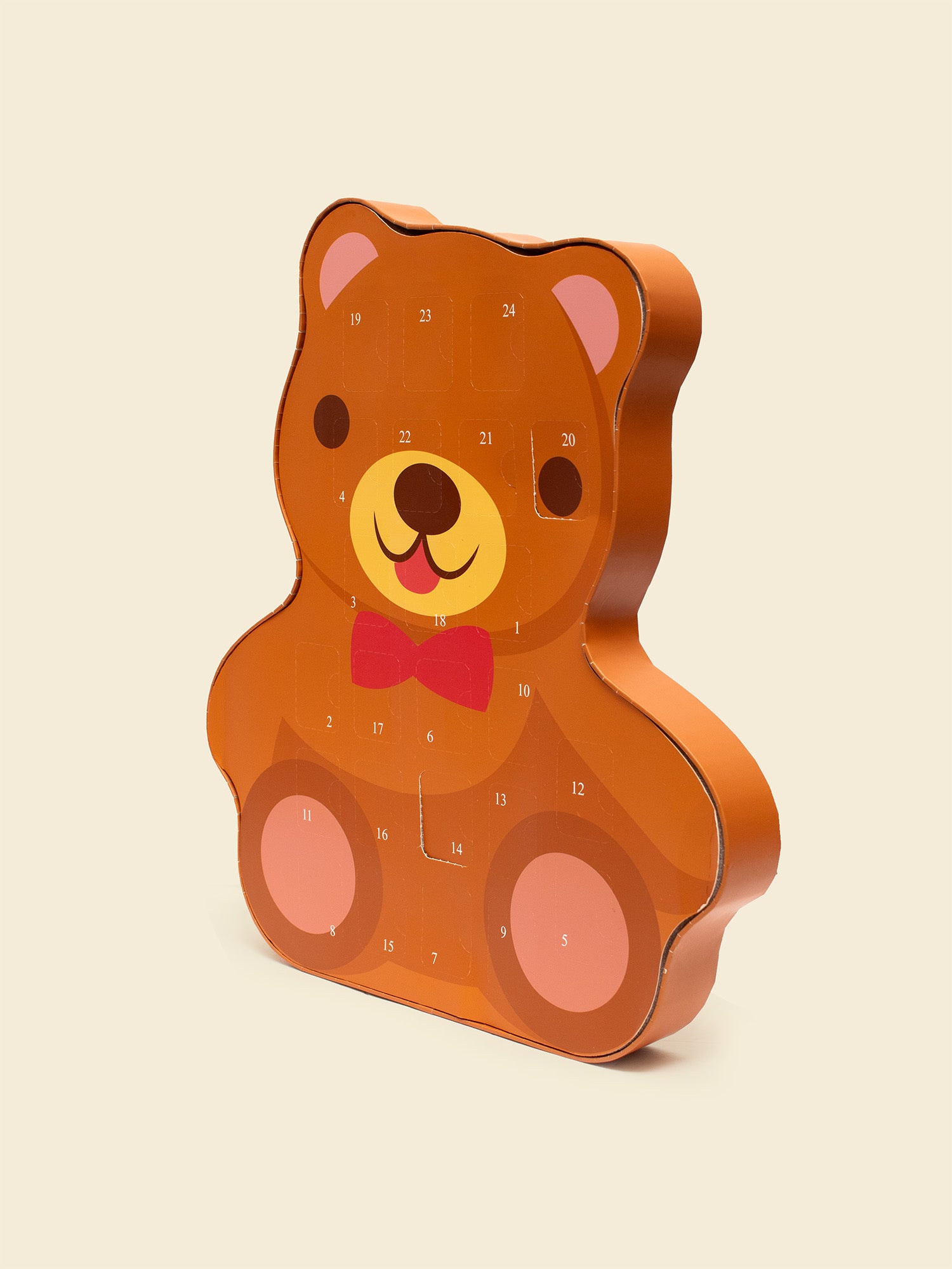Teddy Bear Perforated Paperboard Advent Calendar